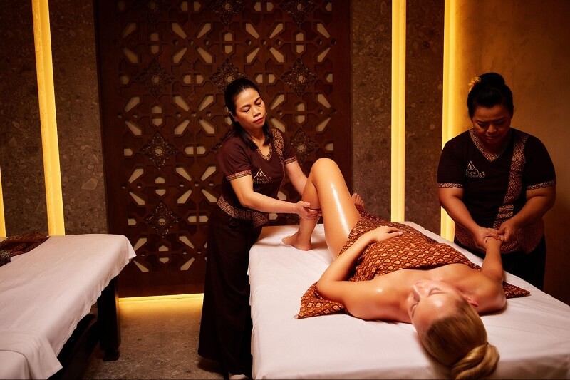 Массаж с маслами